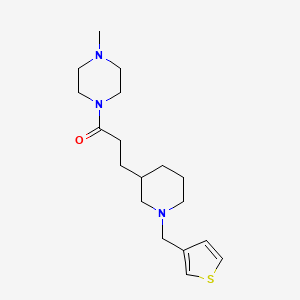 1-methyl-4-{3-[1-(3-thienylmethyl)-3-piperidinyl]propanoyl}piperazine