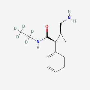 molecular formula C13H13N2OD5 B602671 N-Desethyl Milnacipran-d5 CAS No. 1217609-30-7