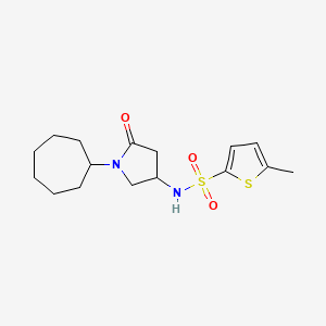 N-(1-cycloheptyl-5-oxo-3-pyrrolidinyl)-5-methyl-2-thiophenesulfonamide