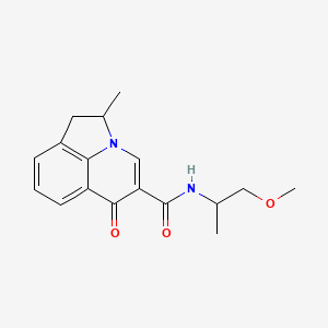 molecular formula C17H20N2O3 B6026785 N-(2-methoxy-1-methylethyl)-2-methyl-6-oxo-1,2-dihydro-6H-pyrrolo[3,2,1-ij]quinoline-5-carboxamide 