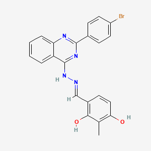 2,4-dihydroxy-3-methylbenzaldehyde [2-(4-bromophenyl)-4-quinazolinyl]hydrazone