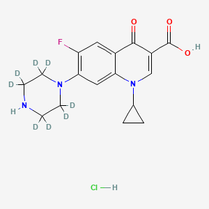 molecular formula C17H10FN3O3D8·HCl B602684 Ciprofloxacin-d8, Hydrochloride CAS No. 1216659-54-9