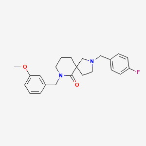 2-(4-fluorobenzyl)-7-(3-methoxybenzyl)-2,7-diazaspiro[4.5]decan-6-one