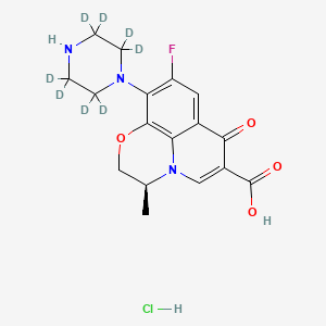 molecular formula C17H11D8ClFN3O4 B602685 Desmethyl Levofloxacin-d8 Hydrochloride CAS No. 1217677-38-7