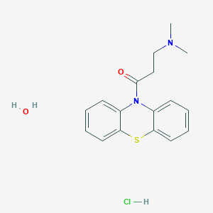 N,N-dimethyl-3-oxo-3-(10H-phenothiazin-10-yl)-1-propanamine hydrochloride hydrate