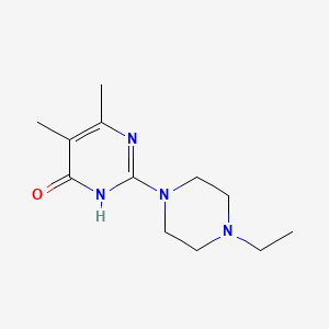 2-(4-ethyl-1-piperazinyl)-5,6-dimethyl-4(3H)-pyrimidinone