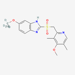 molecular formula C1613CH16D3N3O4S B602691 Omeprazole-13C,D3 Sulfone CAS No. 1261393-28-5