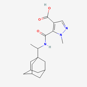 5-({[1-(1-adamantyl)ethyl]amino}carbonyl)-1-methyl-1H-pyrazole-4-carboxylic acid