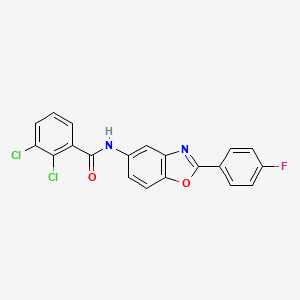 molecular formula C20H11Cl2FN2O2 B6026965 2,3-dichloro-N-[2-(4-fluorophenyl)-1,3-benzoxazol-5-yl]benzamide 