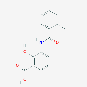 molecular formula C15H13NO4 B6026977 2-HYDROXY-3-(2-METHYLBENZAMIDO)BENZOIC ACID 