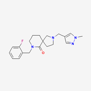 7-(2-fluorobenzyl)-2-[(1-methyl-1H-pyrazol-4-yl)methyl]-2,7-diazaspiro[4.5]decan-6-one