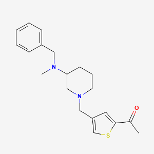 molecular formula C20H26N2OS B6027014 1-[4-({3-[benzyl(methyl)amino]-1-piperidinyl}methyl)-2-thienyl]ethanone 