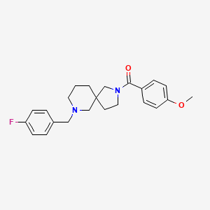 7-(4-fluorobenzyl)-2-(4-methoxybenzoyl)-2,7-diazaspiro[4.5]decane