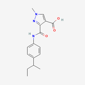 3-{[4-(SEC-BUTYL)ANILINO]CARBONYL}-1-METHYL-1H-PYRAZOLE-4-CARBOXYLIC ACID