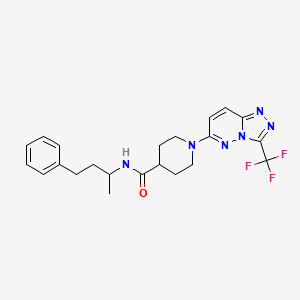 N-(1-methyl-3-phenylpropyl)-1-[3-(trifluoromethyl)[1,2,4]triazolo[4,3-b]pyridazin-6-yl]-4-piperidinecarboxamide