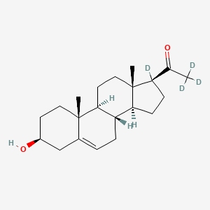 molecular formula C21H28D4O2 B602716 Pregnenolone-17alpha,21,21,21-D4 CAS No. 61574-54-7