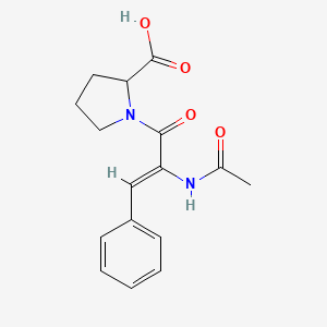 1-[(Z)-2-acetamido-3-phenylprop-2-enoyl]pyrrolidine-2-carboxylic acid