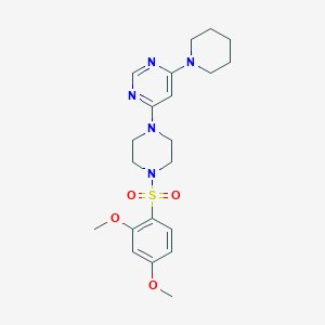 4-{4-[(2,4-dimethoxyphenyl)sulfonyl]-1-piperazinyl}-6-(1-piperidinyl)pyrimidine