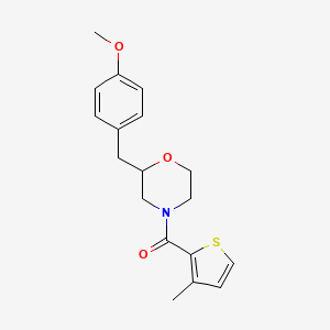 2-(4-methoxybenzyl)-4-[(3-methyl-2-thienyl)carbonyl]morpholine