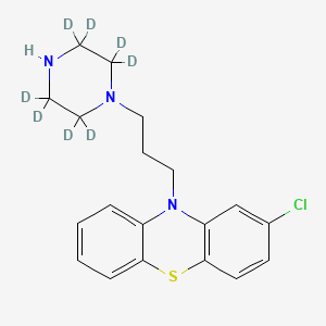 molecular formula C27H22D8ClN3O8S B602722 N-Desmethyl Prochlorperazine-d8 Dimaleate CAS No. 1246817-68-4