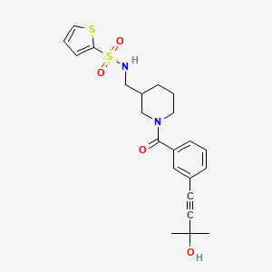 N-({1-[3-(3-hydroxy-3-methyl-1-butyn-1-yl)benzoyl]-3-piperidinyl}methyl)-2-thiophenesulfonamide