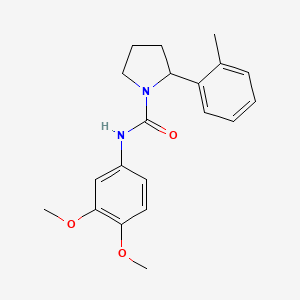 N-(3,4-dimethoxyphenyl)-2-(2-methylphenyl)-1-pyrrolidinecarboxamide