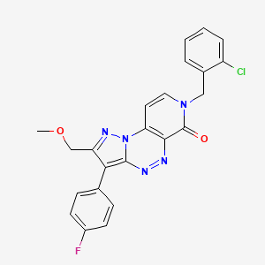 7-(2-chlorobenzyl)-3-(4-fluorophenyl)-2-(methoxymethyl)pyrazolo[5,1-c]pyrido[4,3-e][1,2,4]triazin-6(7H)-one