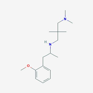 molecular formula C17H30N2O B6027347 N'-[2-(2-methoxyphenyl)-1-methylethyl]-N,N,2,2-tetramethyl-1,3-propanediamine 