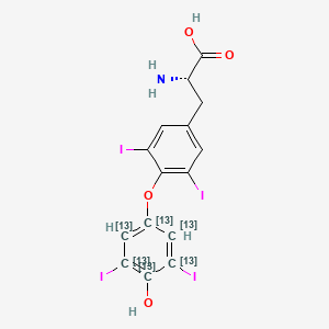 molecular formula C15H11I4NO4 B602737 甲状腺素-13C6 CAS No. 1217780-14-7