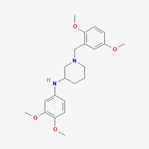 1-(2,5-dimethoxybenzyl)-N-(3,4-dimethoxyphenyl)-3-piperidinamine