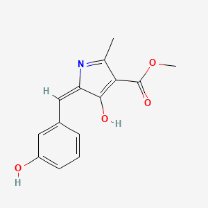 methyl 5-(3-hydroxybenzylidene)-2-methyl-4-oxo-4,5-dihydro-1H-pyrrole-3-carboxylate