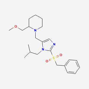 1-{[2-(benzylsulfonyl)-1-isobutyl-1H-imidazol-5-yl]methyl}-2-(methoxymethyl)piperidine