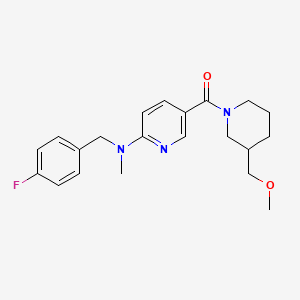 N-(4-fluorobenzyl)-5-{[3-(methoxymethyl)-1-piperidinyl]carbonyl}-N-methyl-2-pyridinamine