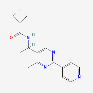 N-{1-[4-methyl-2-(4-pyridinyl)-5-pyrimidinyl]ethyl}cyclobutanecarboxamide