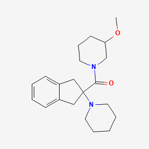 3-methoxy-1-{[2-(1-piperidinyl)-2,3-dihydro-1H-inden-2-yl]carbonyl}piperidine