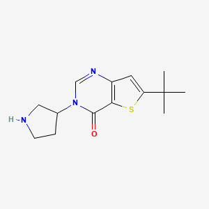 6-tert-butyl-3-pyrrolidin-3-ylthieno[3,2-d]pyrimidin-4(3H)-one