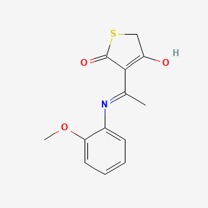 3-{1-[(2-methoxyphenyl)amino]ethylidene}-2,4(3H,5H)-thiophenedione