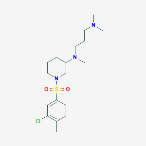 N-{1-[(3-chloro-4-methylphenyl)sulfonyl]-3-piperidinyl}-N,N',N'-trimethyl-1,3-propanediamine