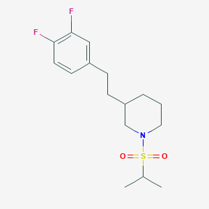 3-[2-(3,4-difluorophenyl)ethyl]-1-(isopropylsulfonyl)piperidine