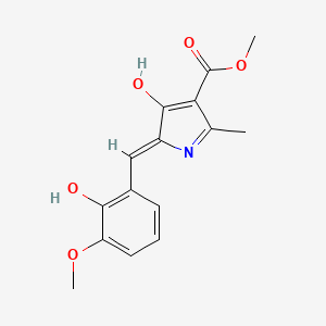 METHYL (5Z)-5-[(2-HYDROXY-3-METHOXYPHENYL)METHYLIDENE]-2-METHYL-4-OXO-4,5-DIHYDRO-1H-PYRROLE-3-CARBOXYLATE