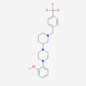 1-(2-methoxyphenyl)-4-{1-[4-(trifluoromethyl)benzyl]-3-piperidinyl}piperazine