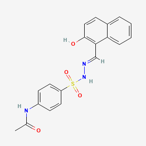 N-[4-({2-[(E)-1-(2-HYDROXY-1-NAPHTHYL)METHYLIDENE]HYDRAZINO}SULFONYL)PHENYL]ACETAMIDE