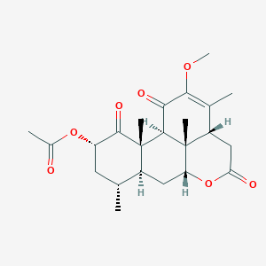 [(1S,2S,4S,6R,7S,9R,13R,17S)-15-methoxy-2,6,14,17-tetramethyl-3,11,16-trioxo-10-oxatetracyclo[7.7.1.02,7.013,17]heptadec-14-en-4-yl] acetate
