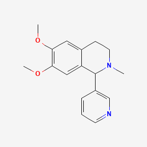 6,7-dimethoxy-2-methyl-1-(3-pyridinyl)-1,2,3,4-tetrahydroisoquinoline