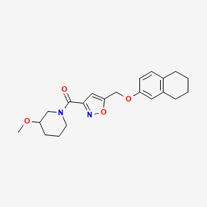 3-methoxy-1-({5-[(5,6,7,8-tetrahydro-2-naphthalenyloxy)methyl]-3-isoxazolyl}carbonyl)piperidine