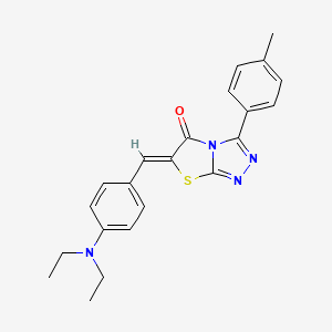 6-[4-(diethylamino)benzylidene]-3-(4-methylphenyl)[1,3]thiazolo[2,3-c][1,2,4]triazol-5(6H)-one