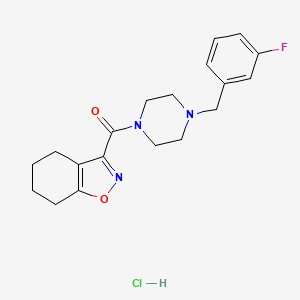 3-{[4-(3-fluorobenzyl)-1-piperazinyl]carbonyl}-4,5,6,7-tetrahydro-1,2-benzisoxazole hydrochloride