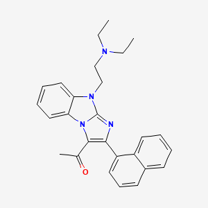 1-[9-[2-(diethylamino)ethyl]-2-(1-naphthyl)-9H-imidazo[1,2-a]benzimidazol-3-yl]ethanone