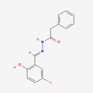 molecular formula C15H13IN2O2 B6027983 N'-(2-hydroxy-5-iodobenzylidene)-2-phenylacetohydrazide 