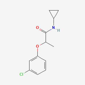 2-(3-chlorophenoxy)-N-cyclopropylpropanamide